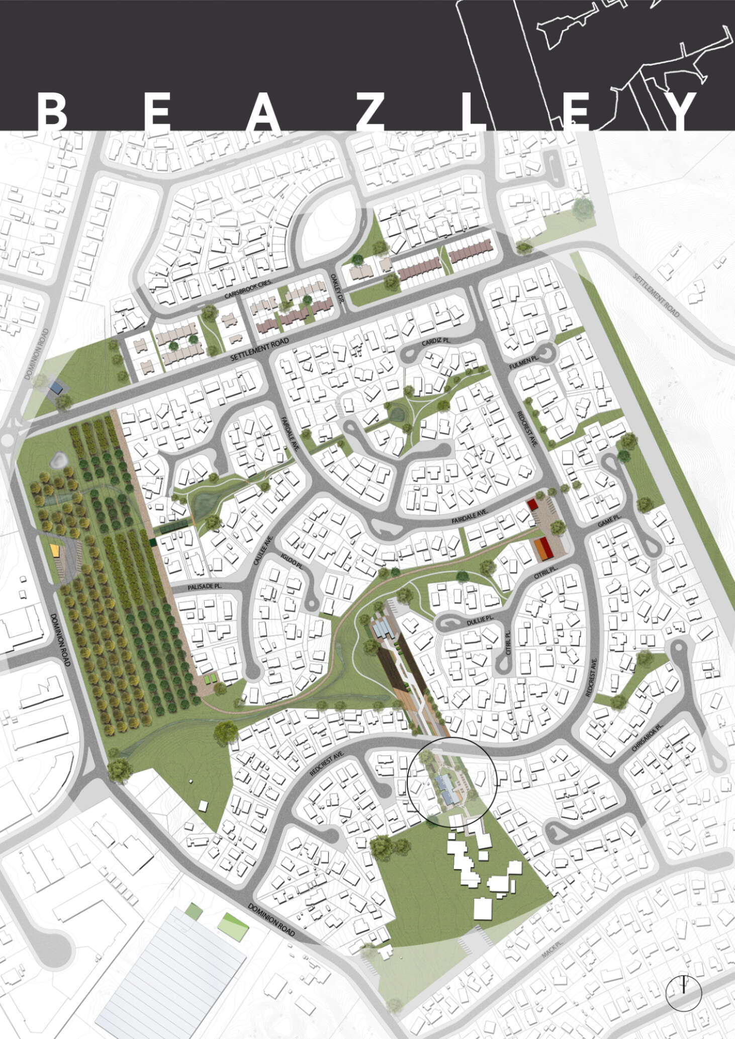 Beazley Neighbourhood Plan 1462Width NORTH ARROW