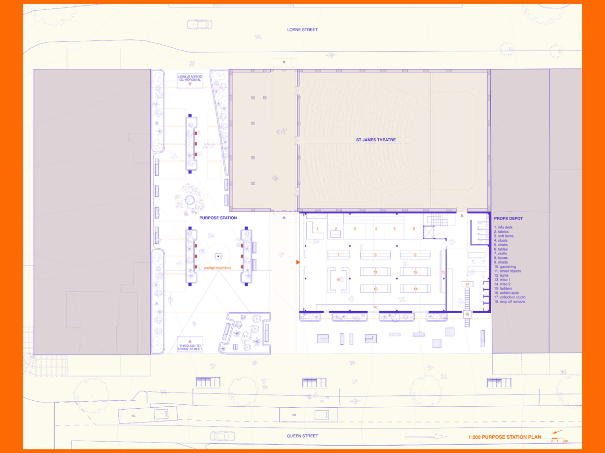 Purpose Station & Props Depot – Ground Floor plan