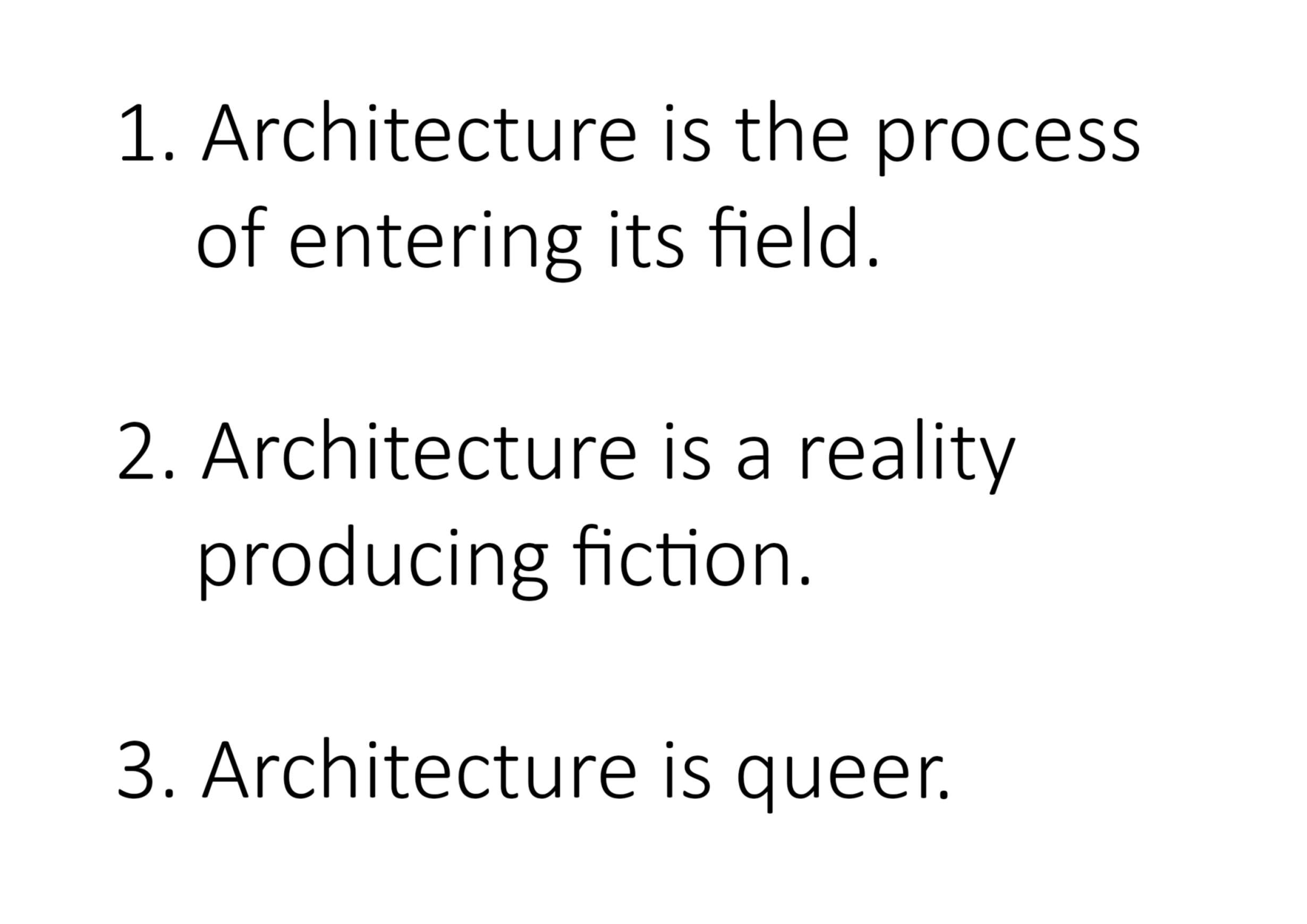 Architecture Is 2