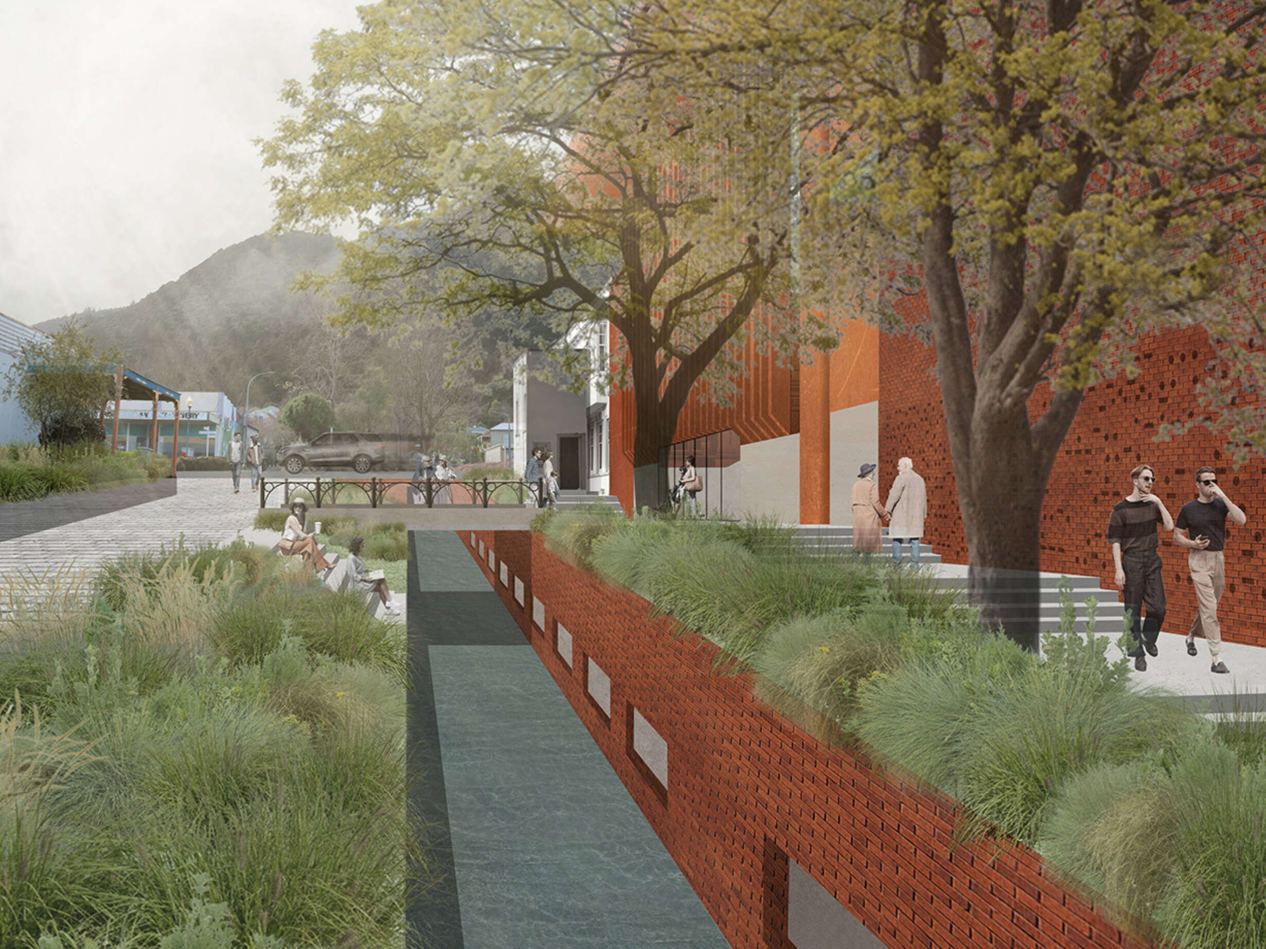 Te Aroha Post Office Proposal - Walkway and Geothermal Waterway