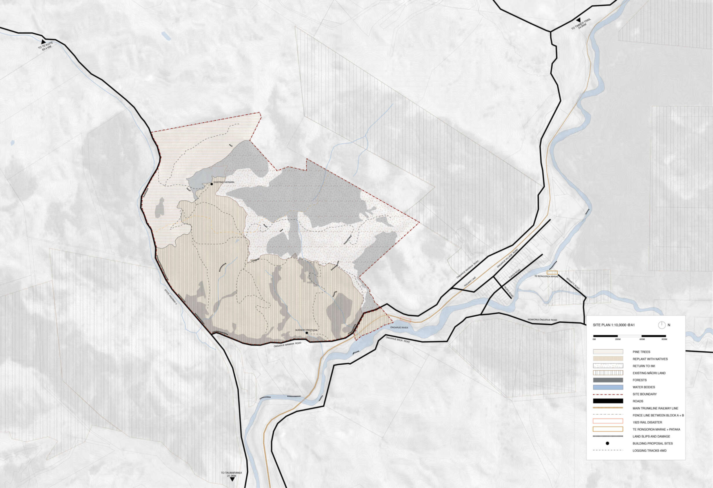 Site plan Ōngarue